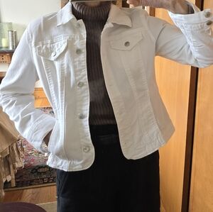 Charter Club Classic White Denim Jacket | PM